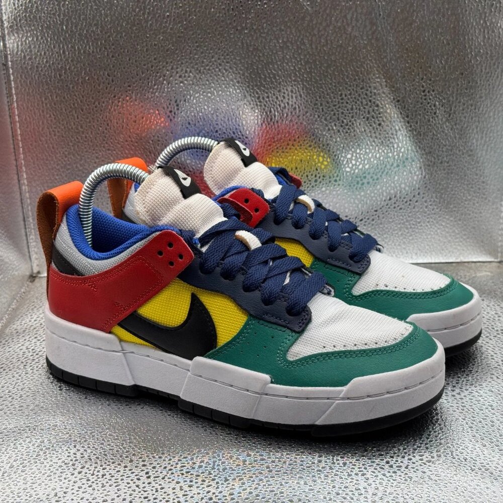 Size 7 Nike Dunk Low Disrupt Womens Multicolor Running Sneakers CK6654-004